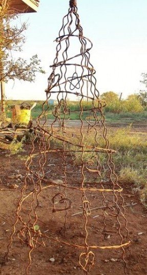 Barbed Wire Tree Fence Stays Holiday Rustic Home Yard Garden Art 3 3 5 Feet
