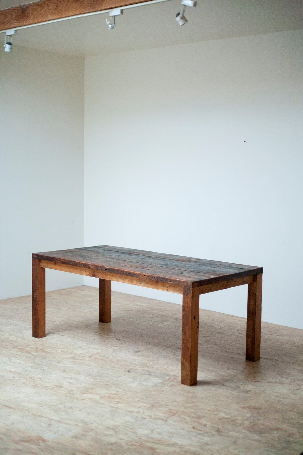 Beautiful modern dining table reclaimed