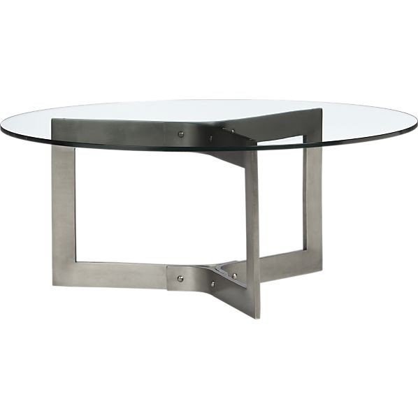 Chrome and glass tables