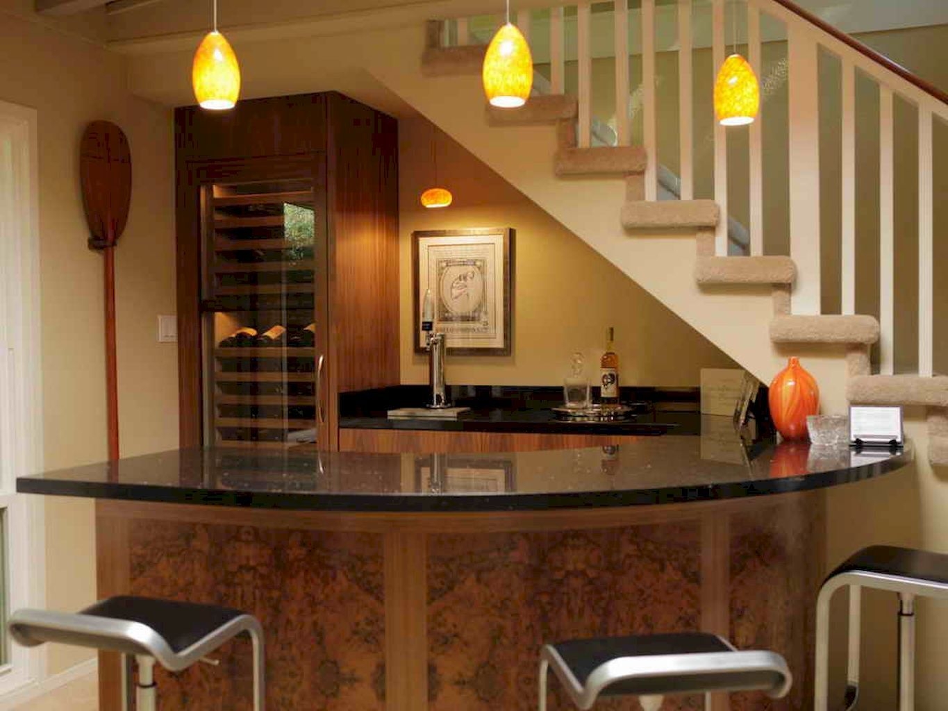 Curved Home Bar - Foter