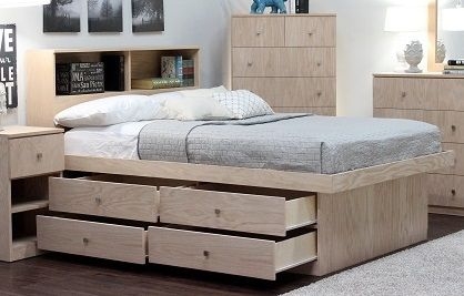 Full size platform bed with drawers 2