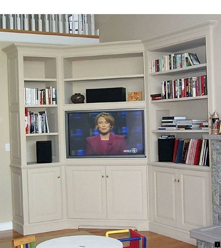 Corner built in tv store wall units