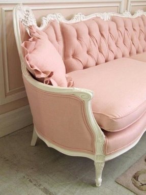 Pink Tufted Sofa - Foter