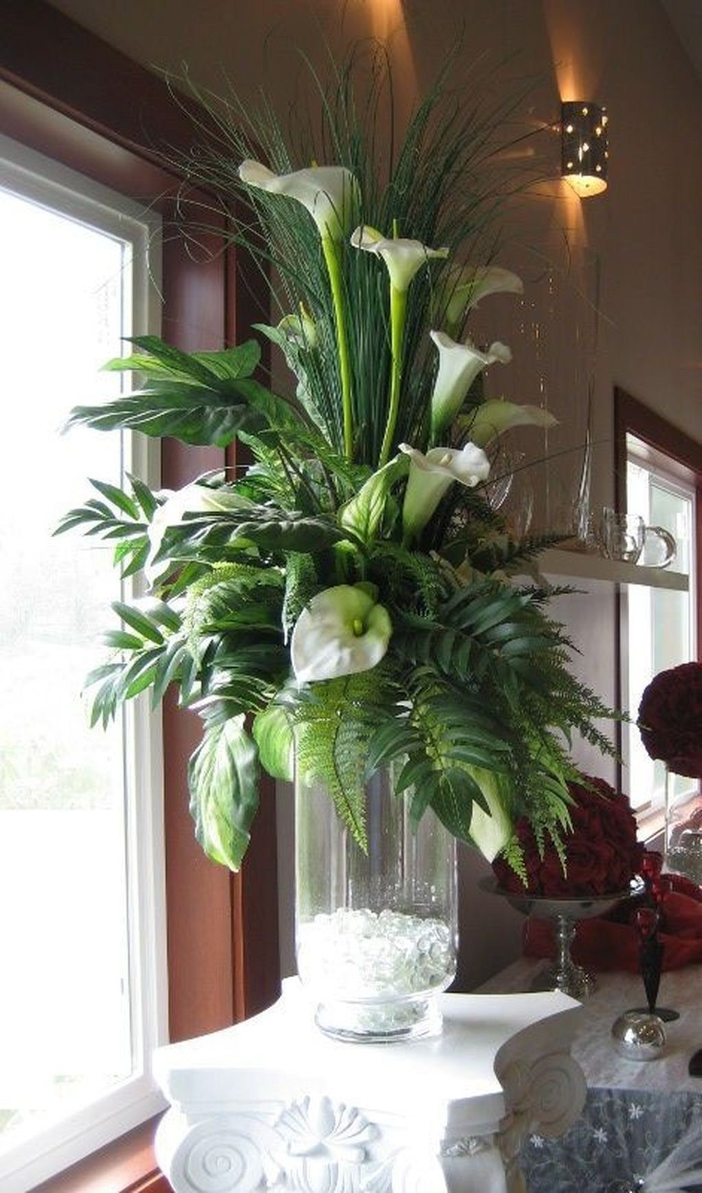 How to make a silk flower arrangement in a vase
