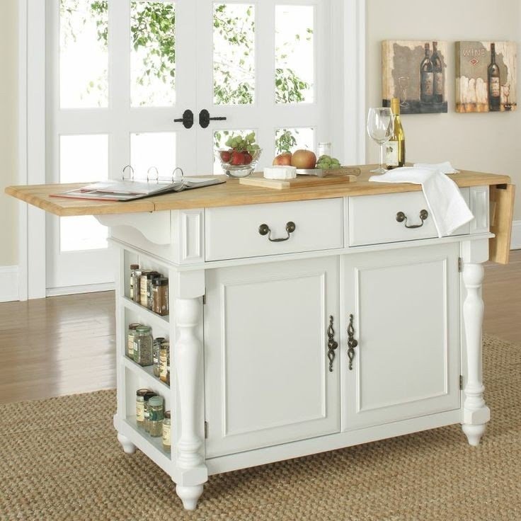 Kitchen Island With Wheels And Drop Leaf 