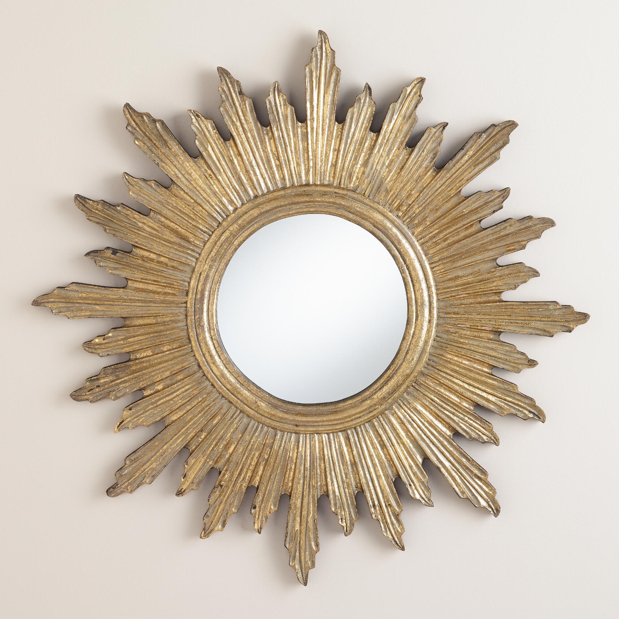 Large gold sunburst mirror 2