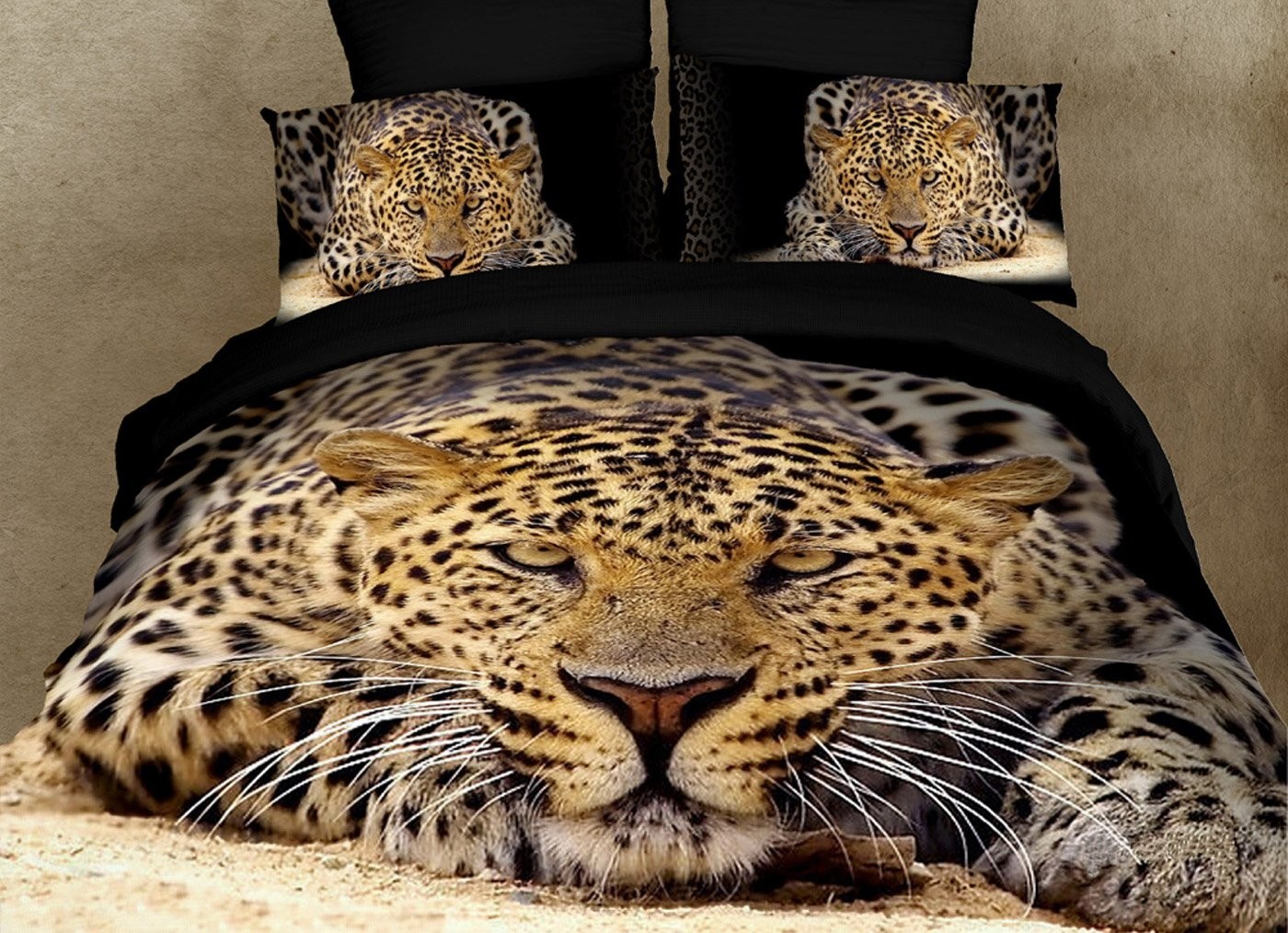 Leopard bed cover