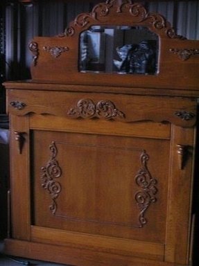 Dresser with mirror