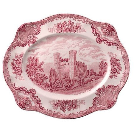 Old Britain Castles Pink Oval Platter