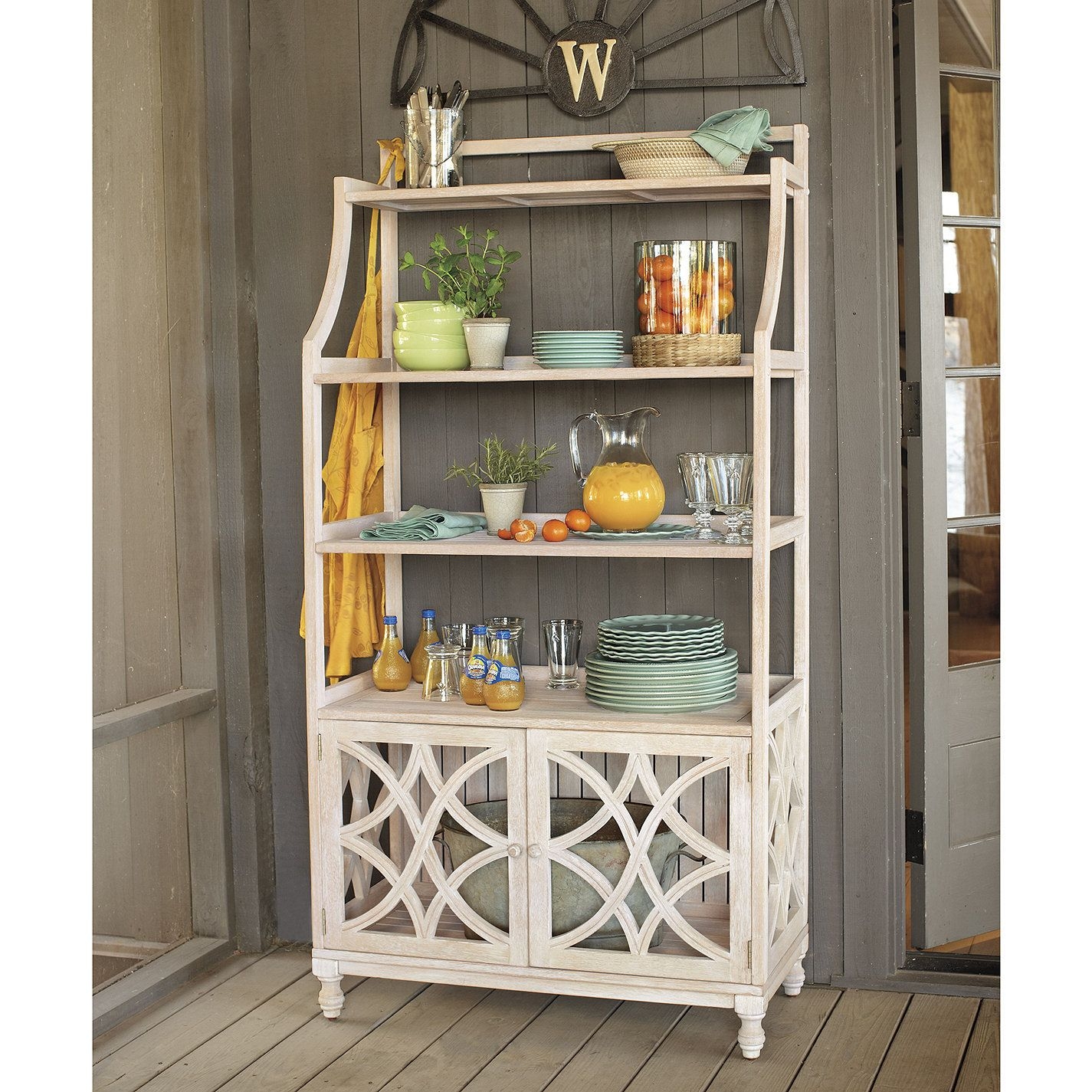 Wrought Iron Bakers Rack Outdoor Ideas On Foter   Outdoor Bakers Racks 1 