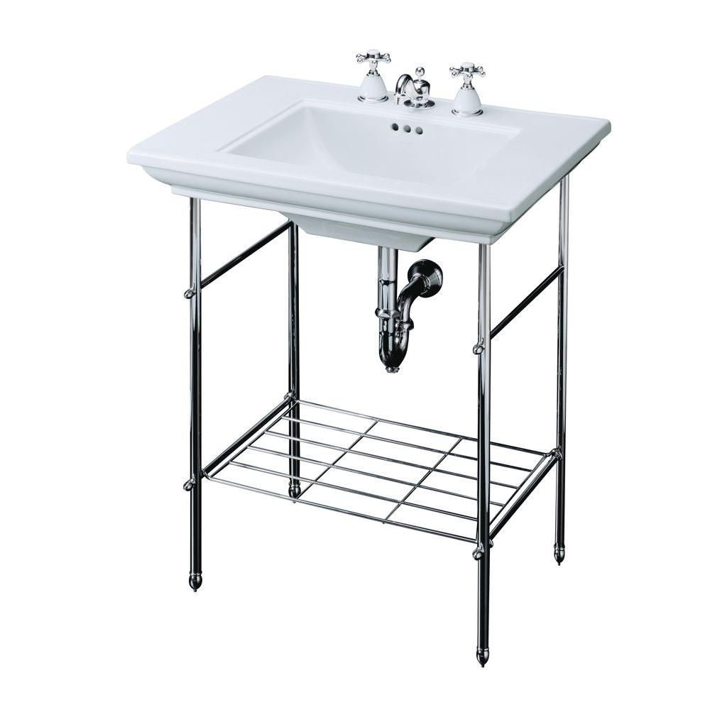 Small sink with online towel rail