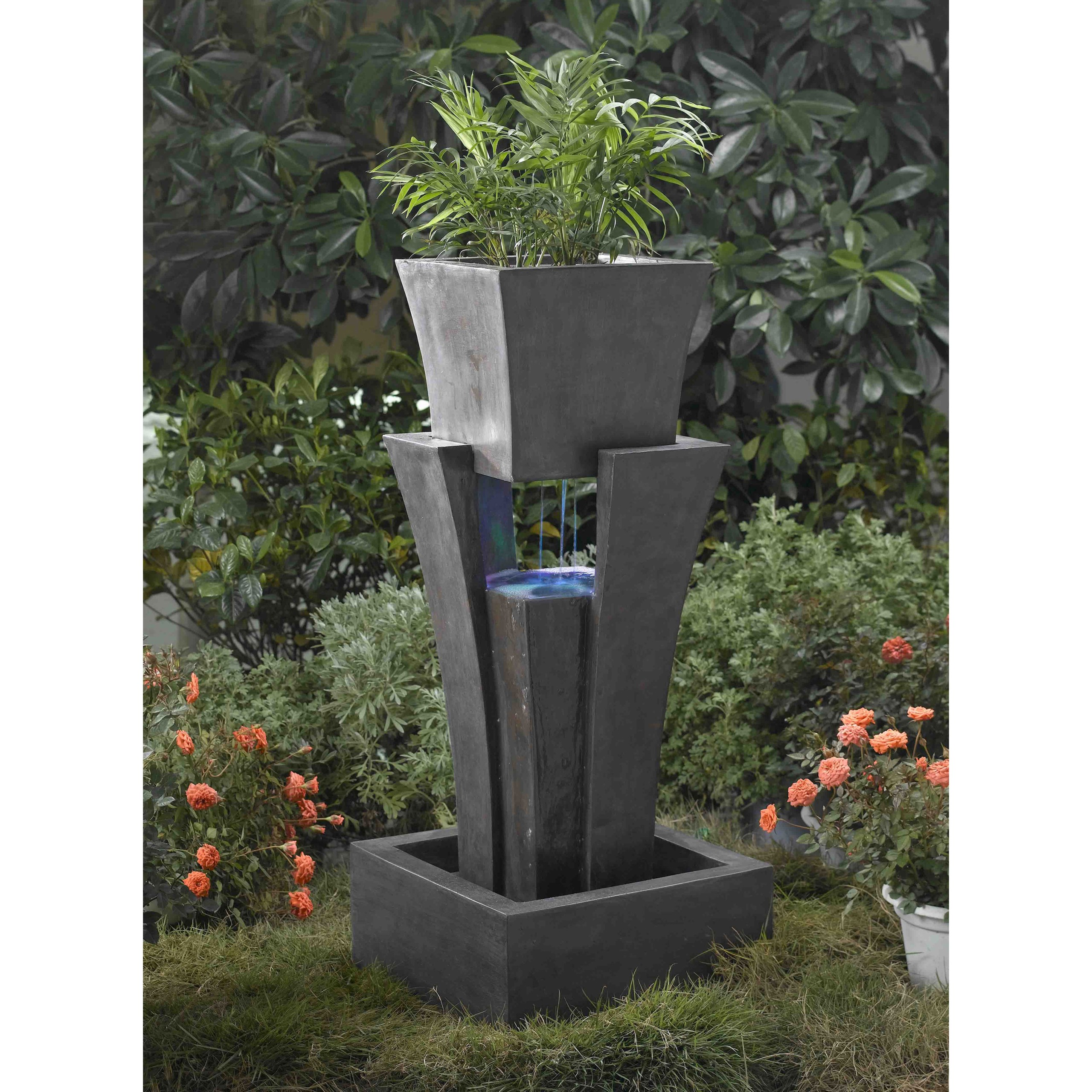 Outdoor Corner Fountain Ideas