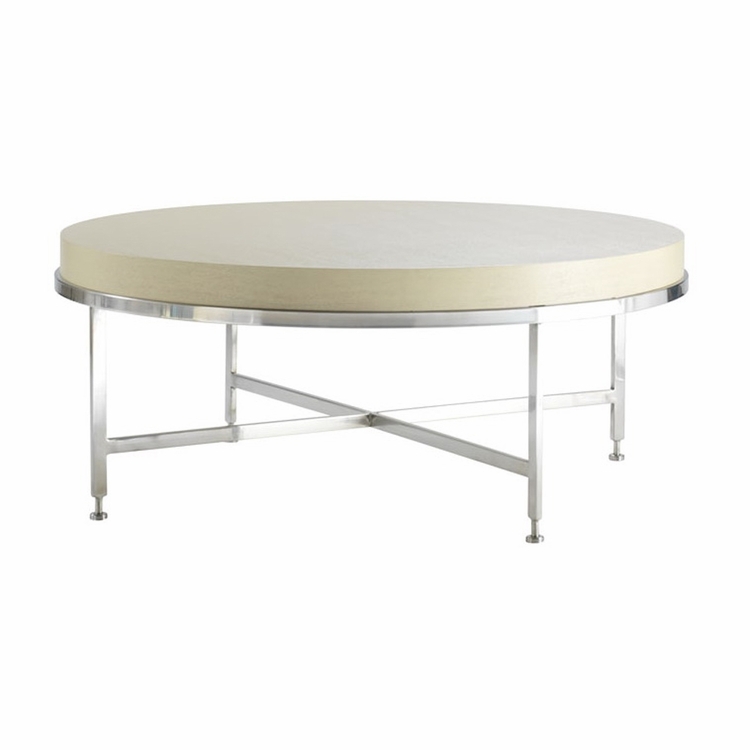 Round chrome coffee table 16