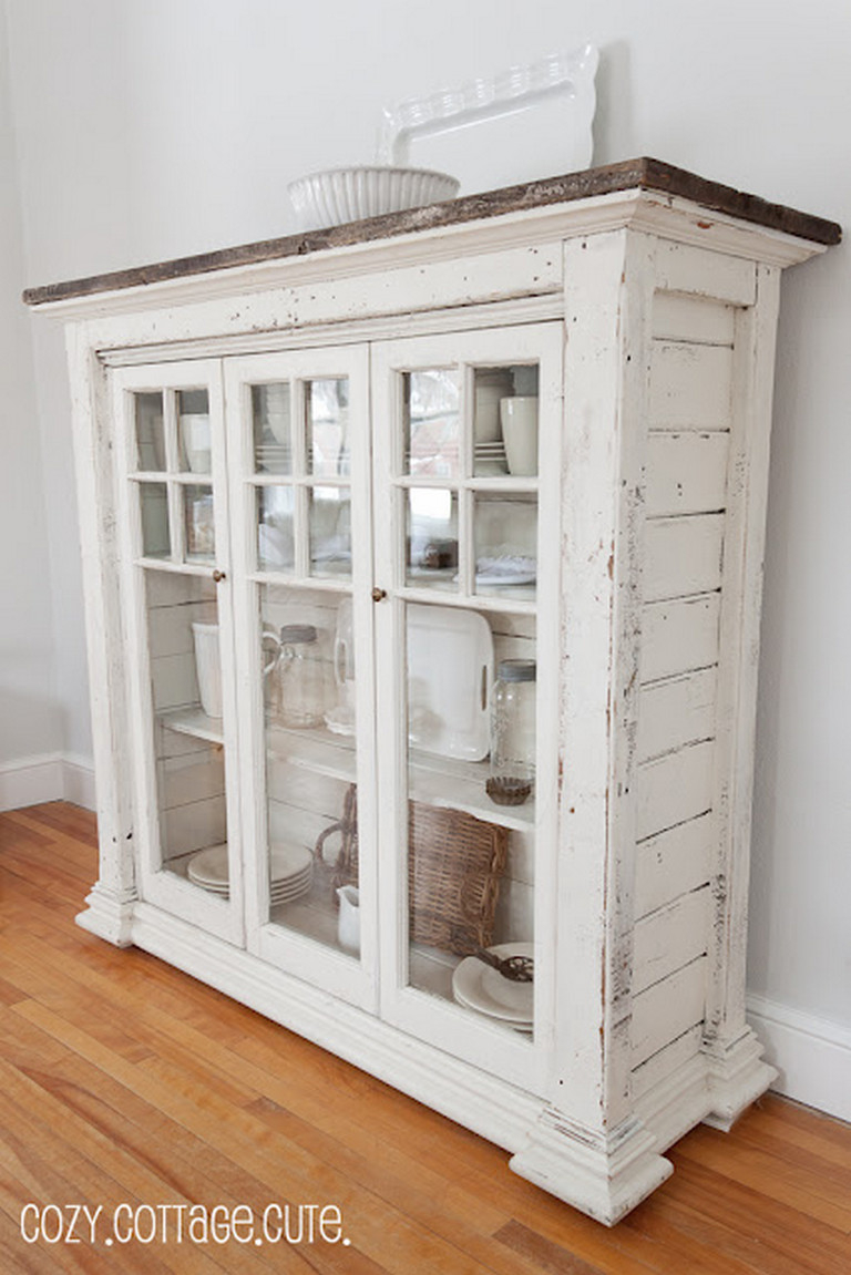 rustic curio cabinet