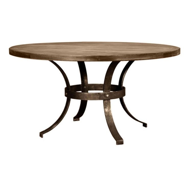Tahoe wrought iron round dining table