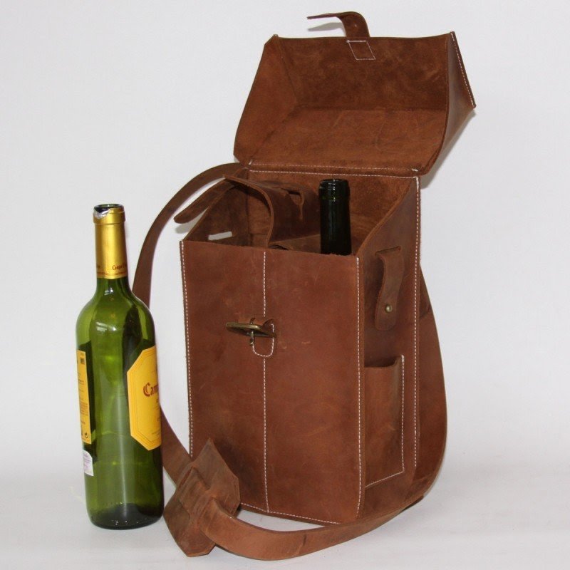 Two bottle wine tote brown how practical is this really