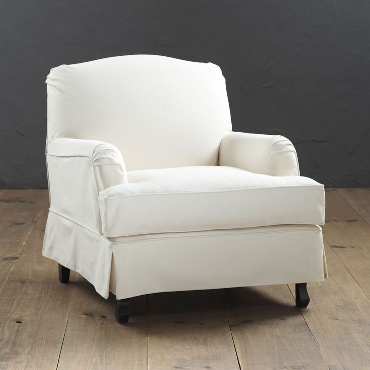 white recliner slip cover