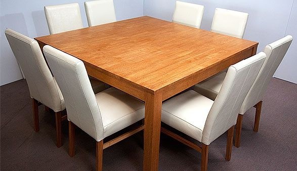 square kitchen table seat 8