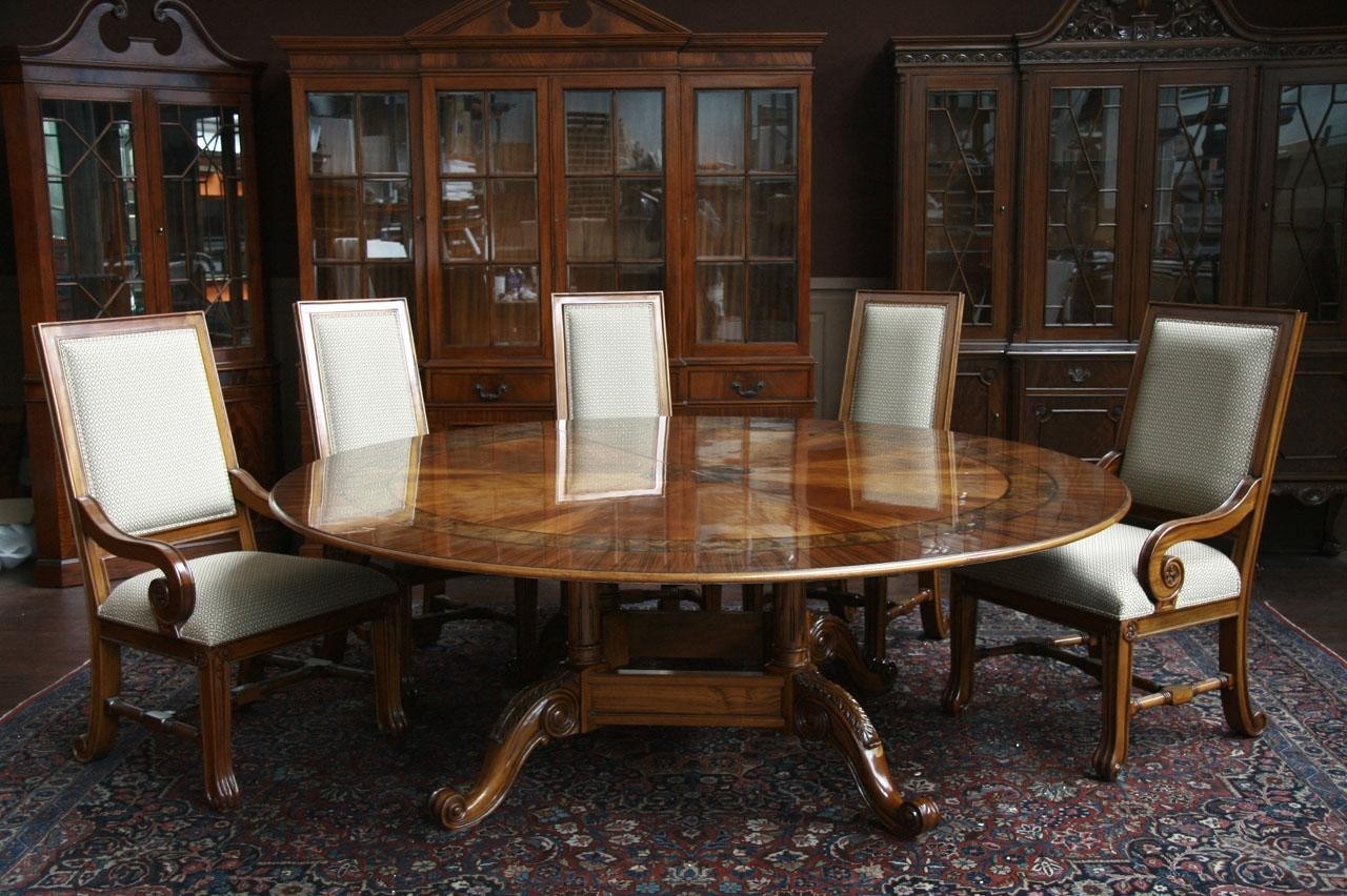 Large Round Dining Room Table For 8