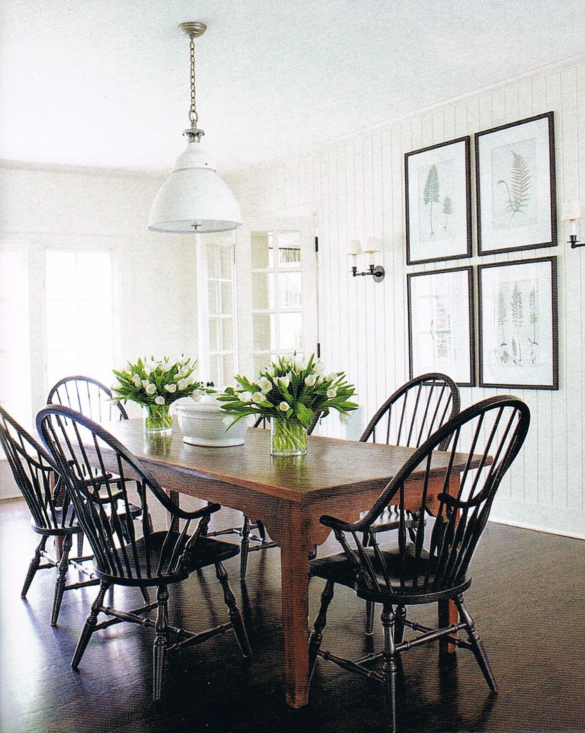Black windsor dining chairs
