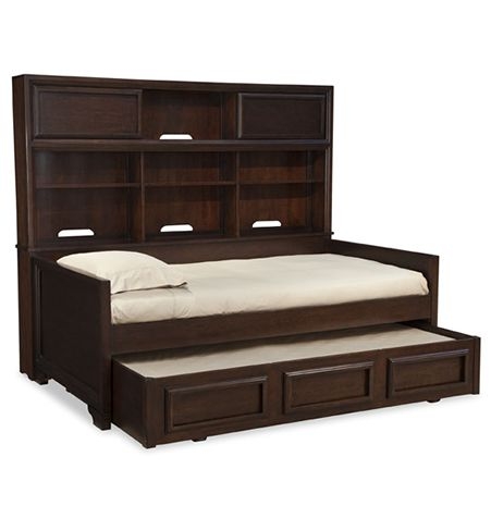 Bookcase bed with trundle