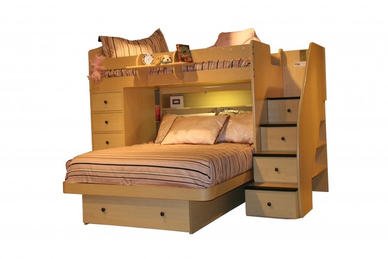 Bunk bed with full on bottom