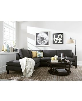 Charcoal Gray Sectional Sofa - Foter