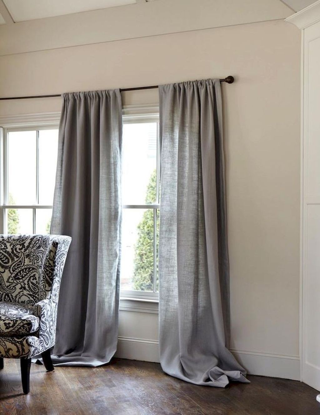 Country french curtains