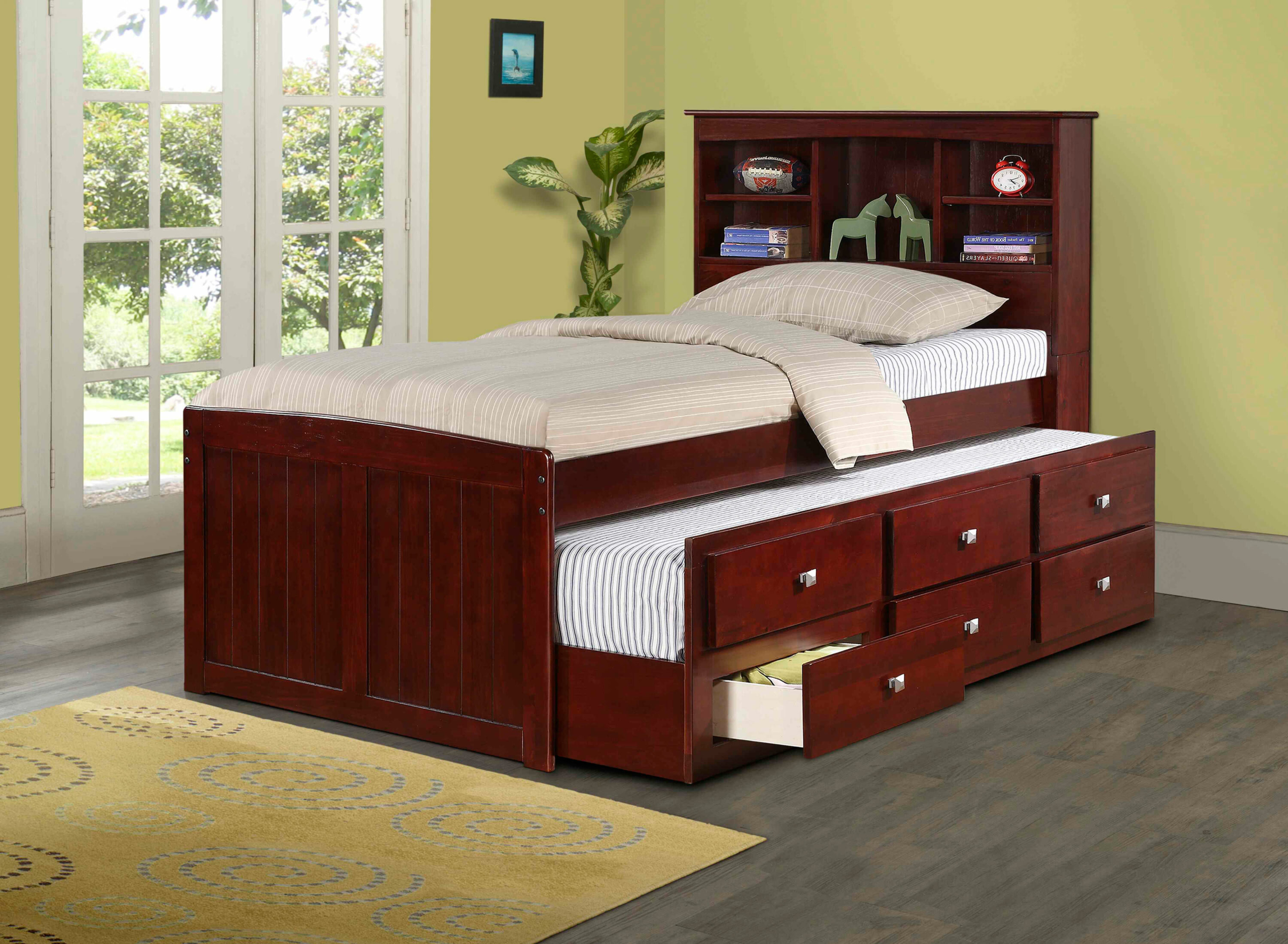 Trundle Bed With Bookcase Headboard - Ideas on Foter