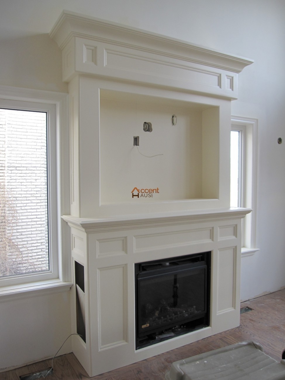 Electric fireplace wall unit 2