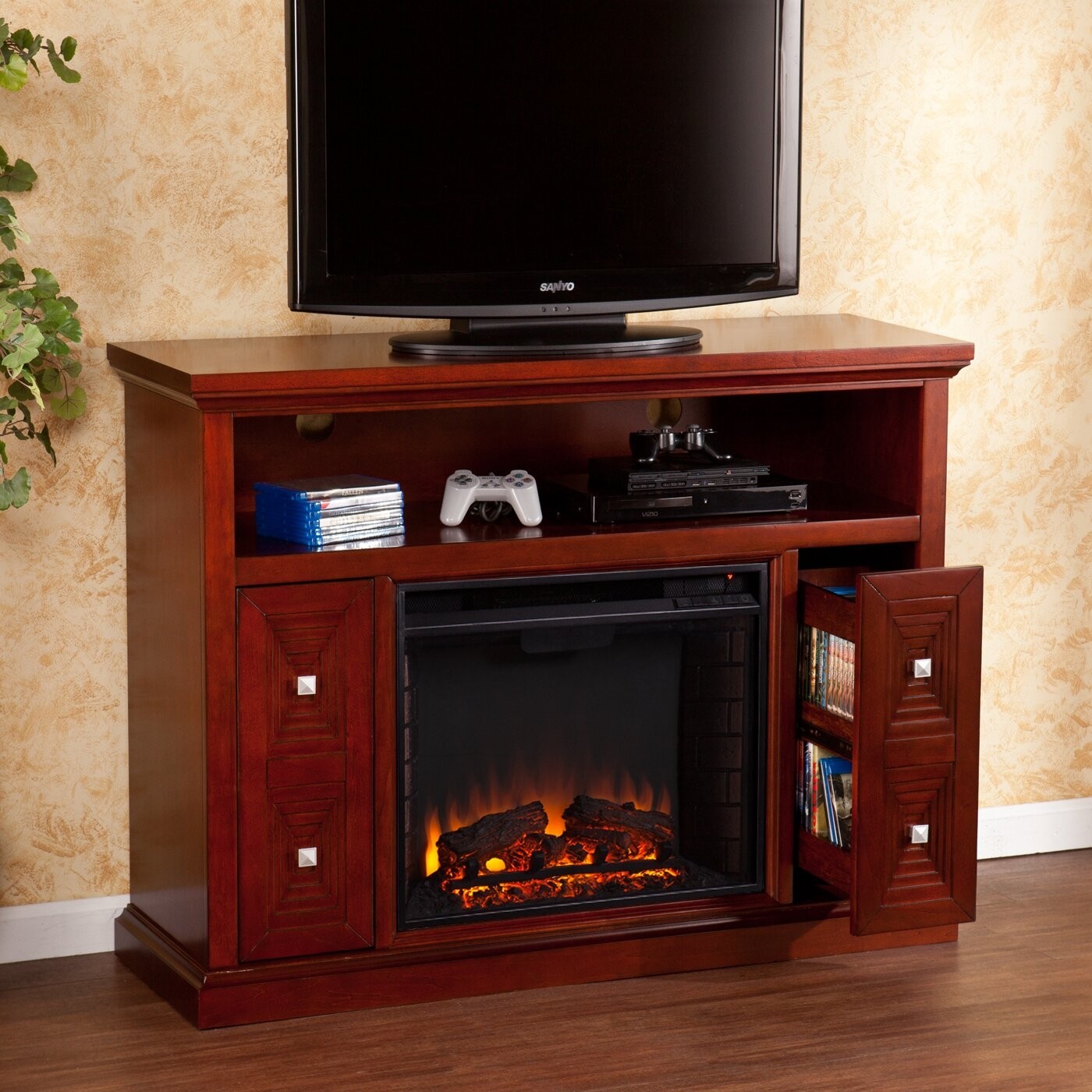 Faulkner 48" TV Stand with Electric Fireplace