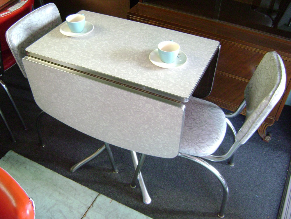 retro drop leaf kitchen table