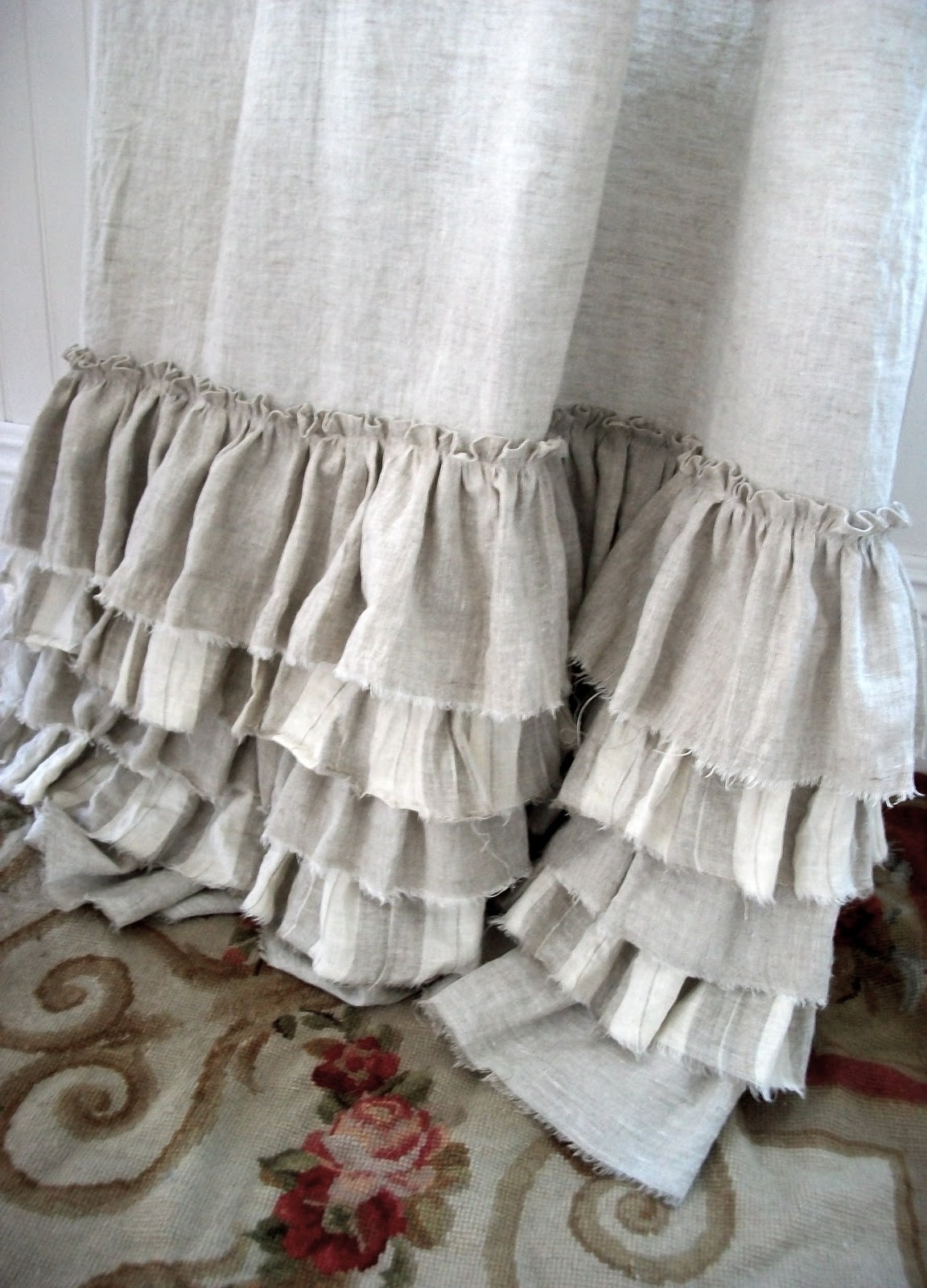 French print curtains