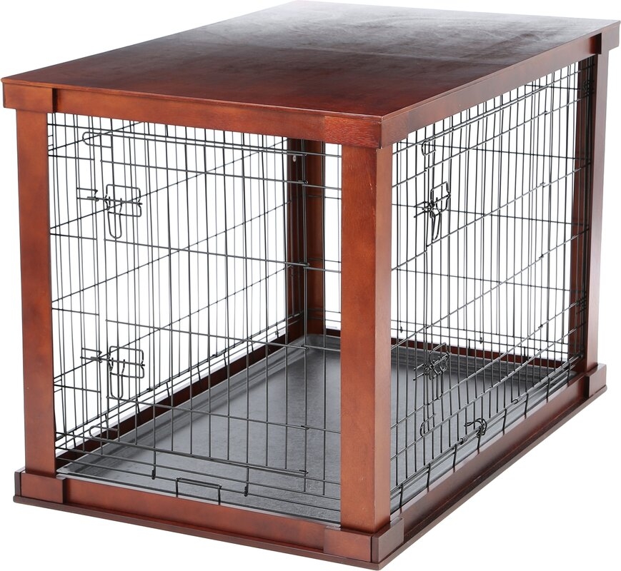 Furniture style dog crate