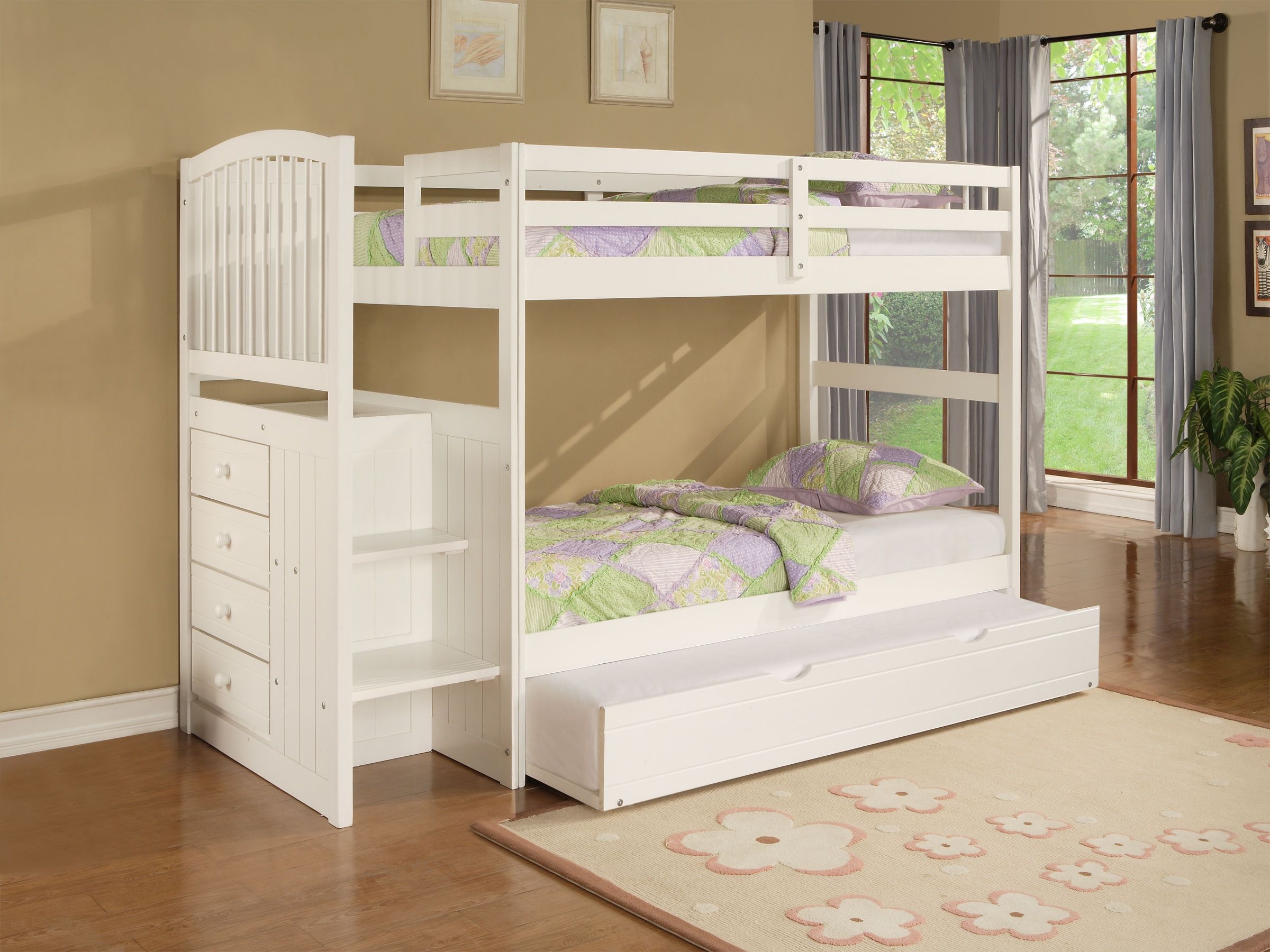 Kids room designs cute white fermoy twin bunk beds with