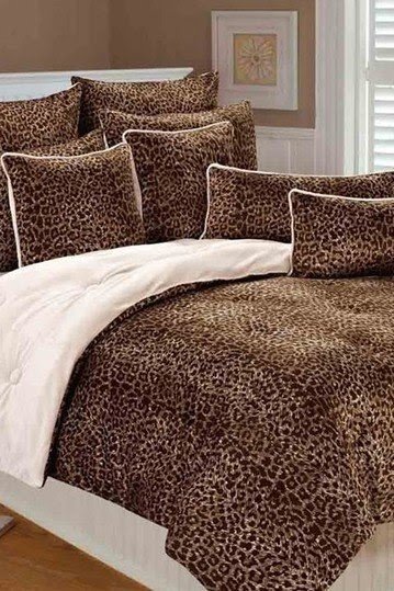Leopard print comforters
