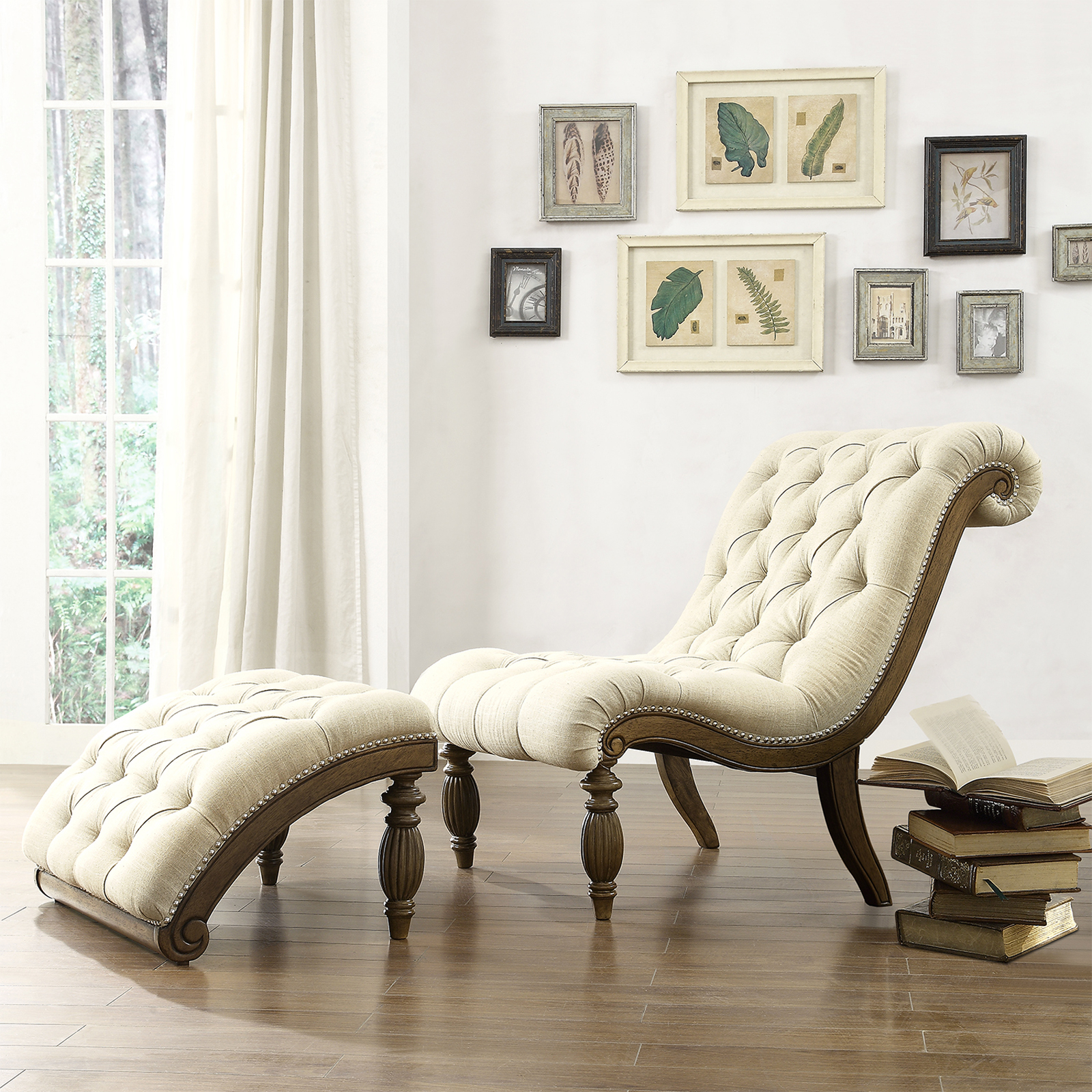 narrow chaise lounge chair