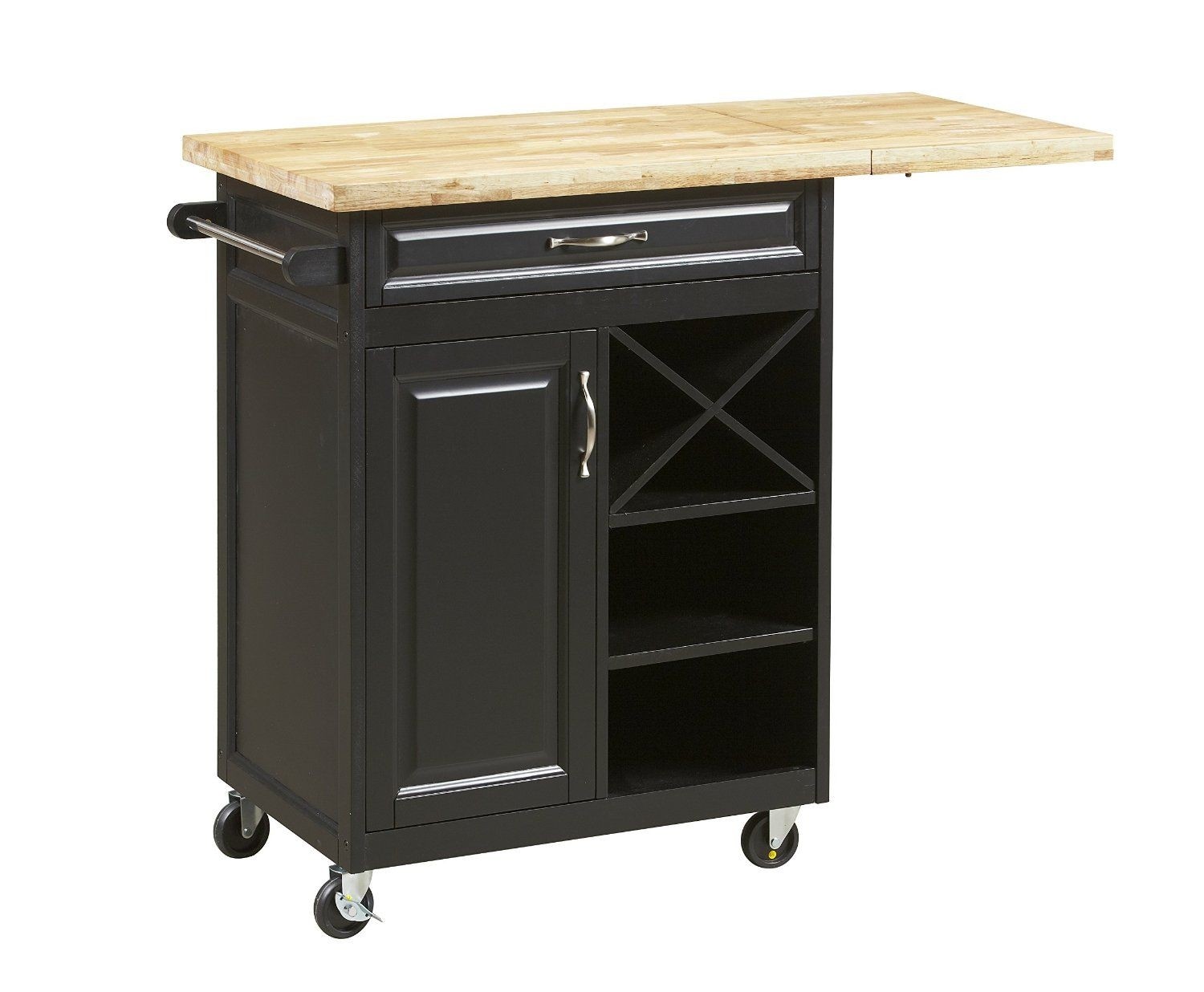 New Visions by Lane Kitchen Island with Butcher Block Top