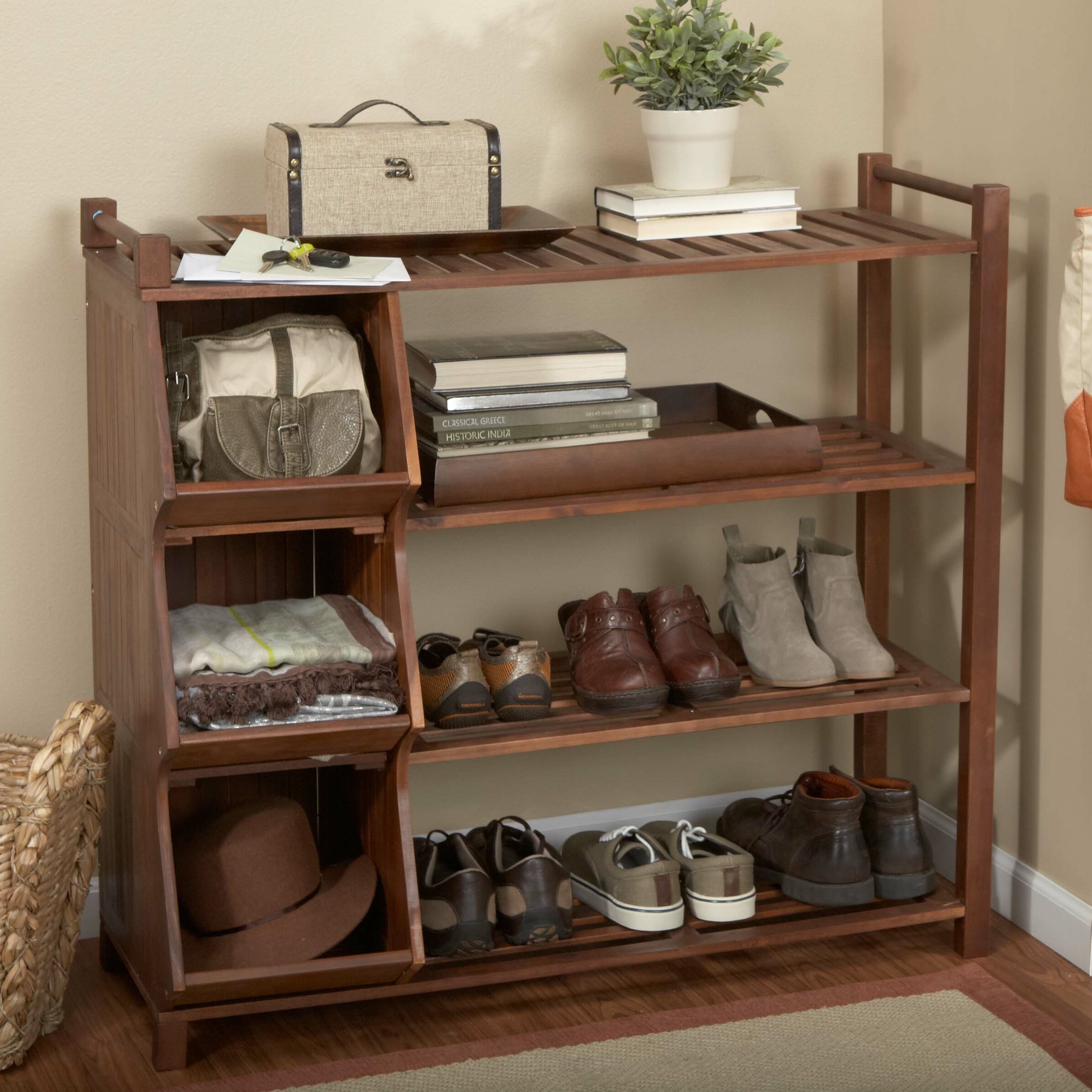 Outdoor Shoe Rack and Cubby