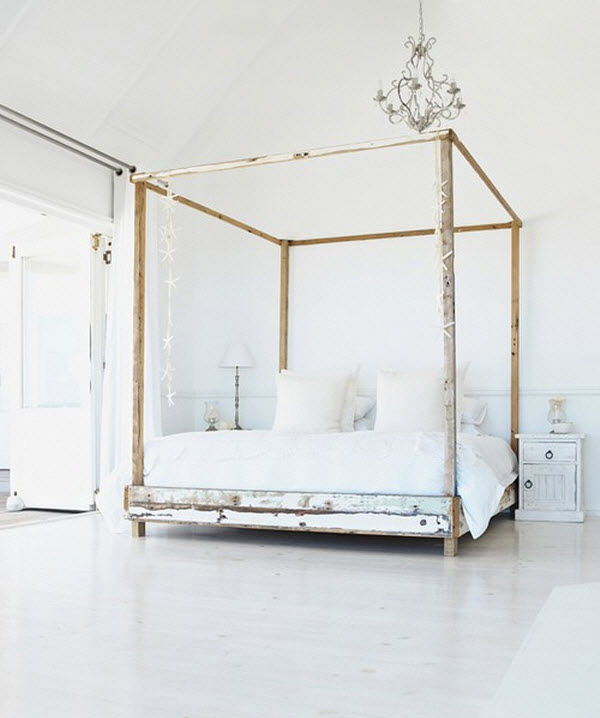 Platform bed with canopy
