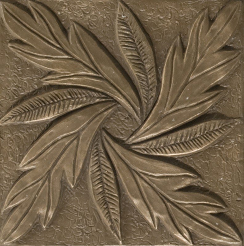 Renaissance 4" x 4" Messina Accent Tile in Antique Bronze