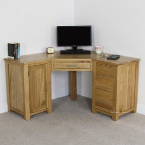 Oak Corner Desk - Foter