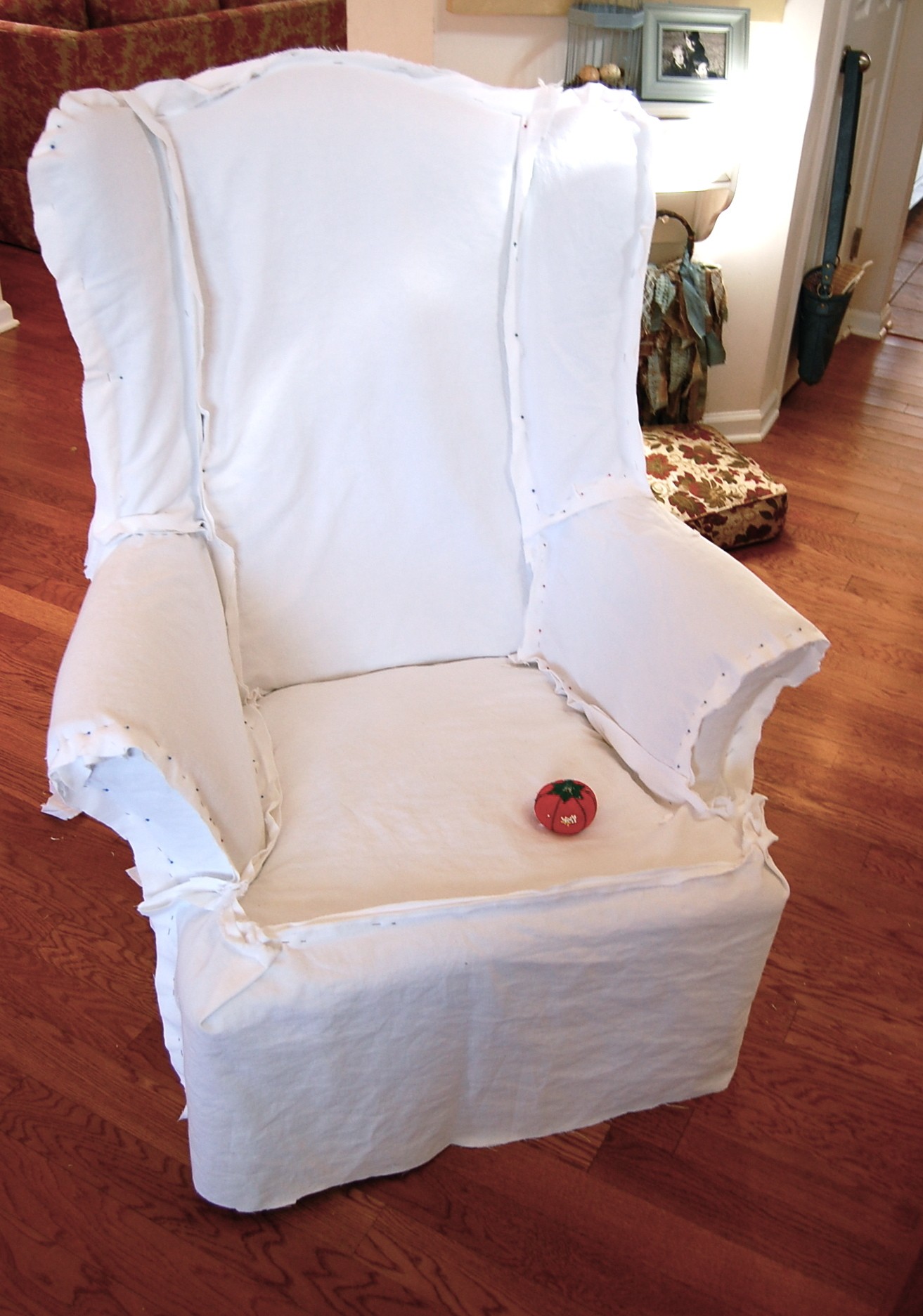 Slipcovered Wingback Chair - Ideas on Foter