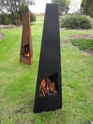 Steel Metal Chiminea Chimenea Outdoor Wood Fire Place Heater Pit Chimnea