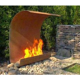 Steel Outdoor Fireplace - Ideas on Foter