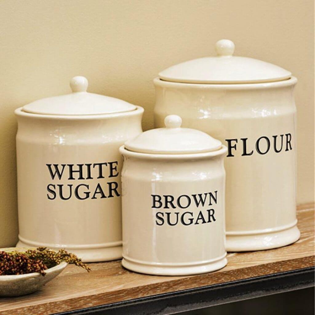 Flour Sugar Coffee Canister Set