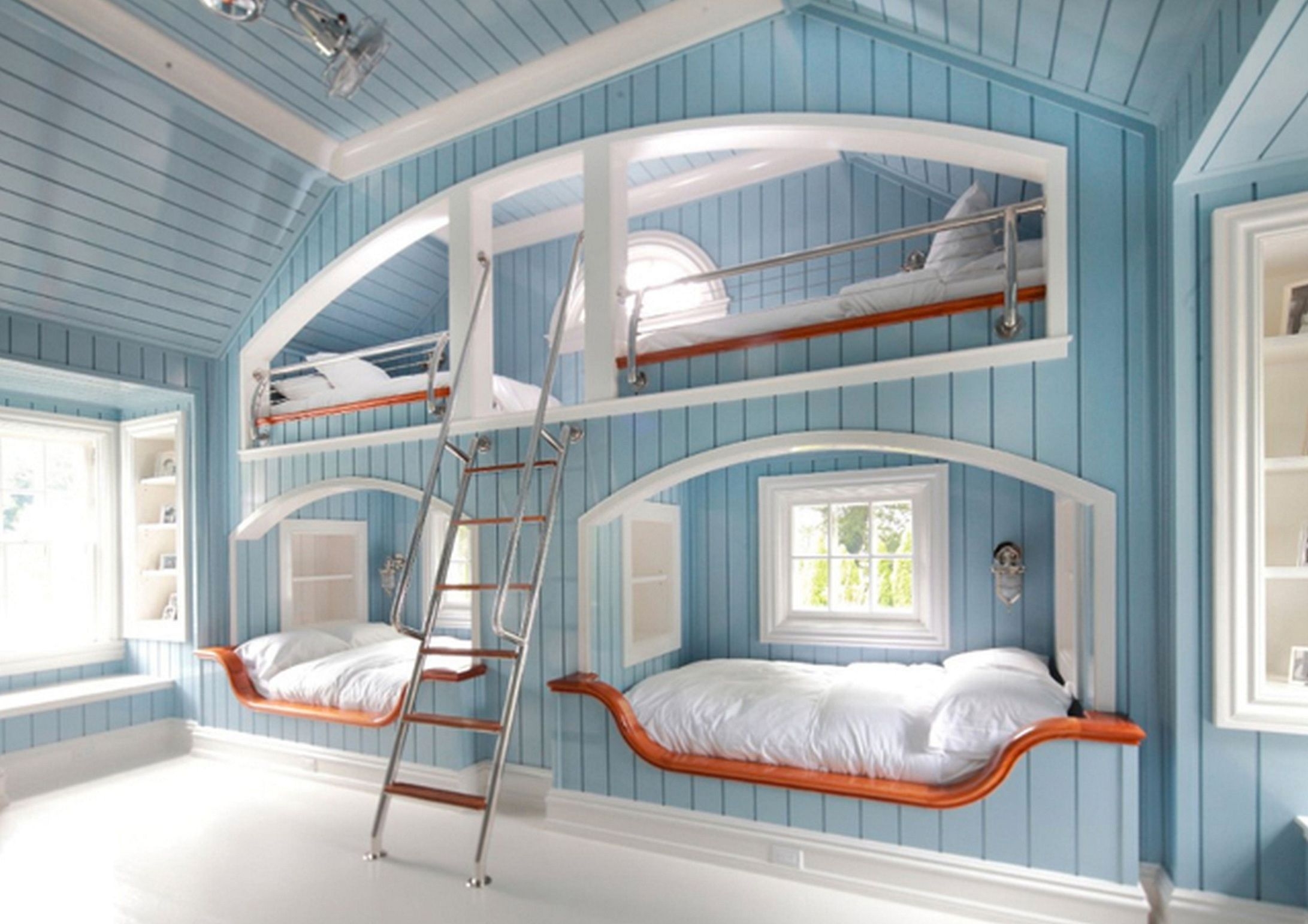 wall mounted bunk beds