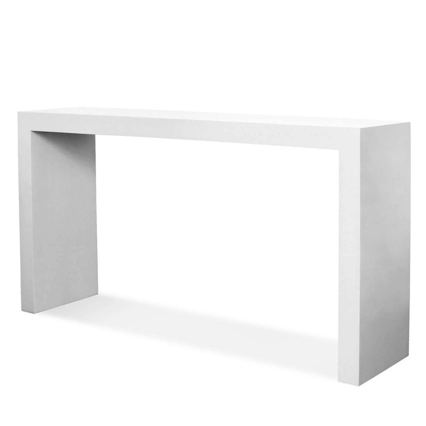 White lacquer console table 2