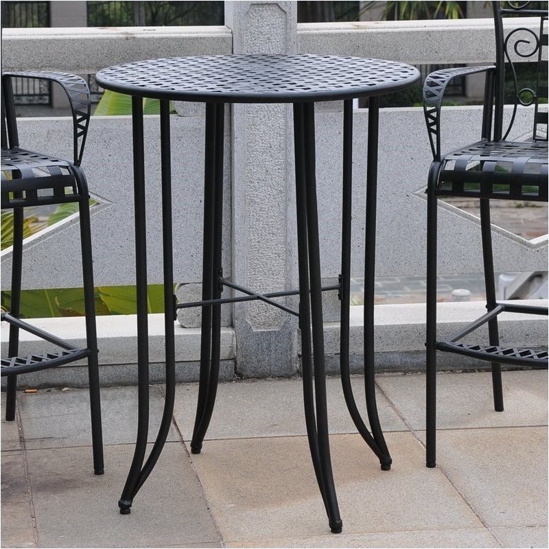 wrought iron high top table