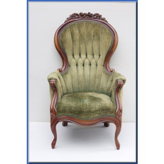 Antique High Back Armchair